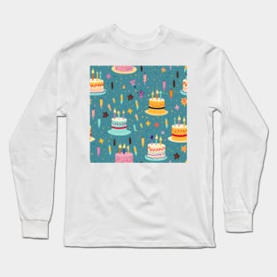 Happy Birthday Party Celebration Pattern 11 Long Sleeve T-Shirt